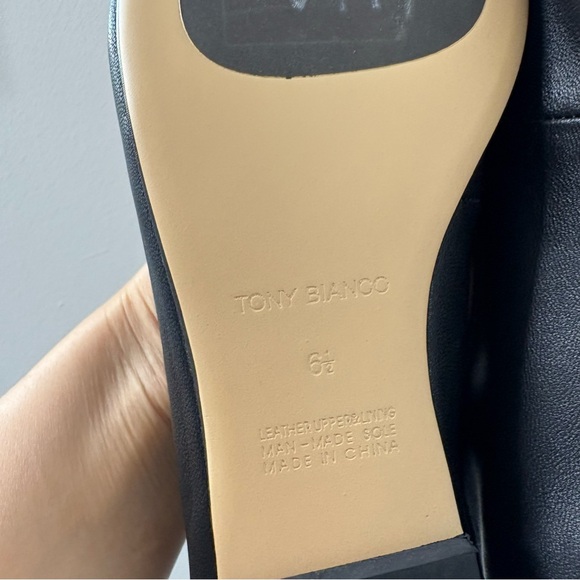 Tony Bianco Bianca Nappa Leather Flats, Black, 6.5 - Picture 9 of 14